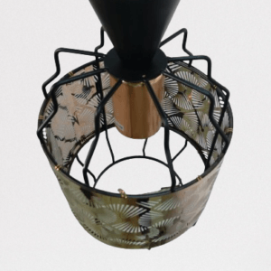 Suspension Lampe Metal Brun – Image 3