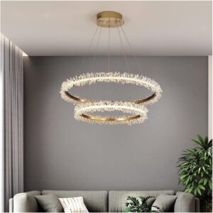 Suspension Lustre Anneaux LED