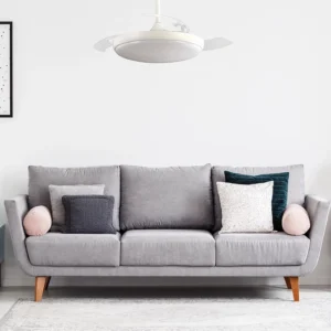 Plafonnier LED Ventilateur avec telecommande – Image 5