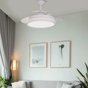 Plafonnier LED Ventilateur avec telecommande – Image 6