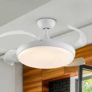 Plafonnier LED Ventilateur avec telecommande – Image 1